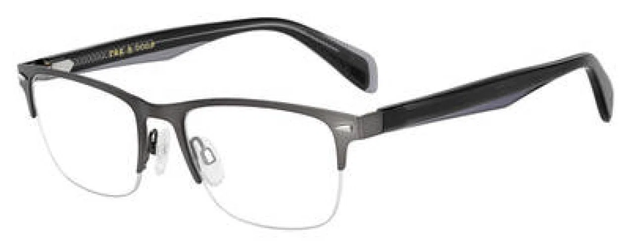 Rag & Bone 7019 Eyeglasses - Semi Matte Dark Ruthenium